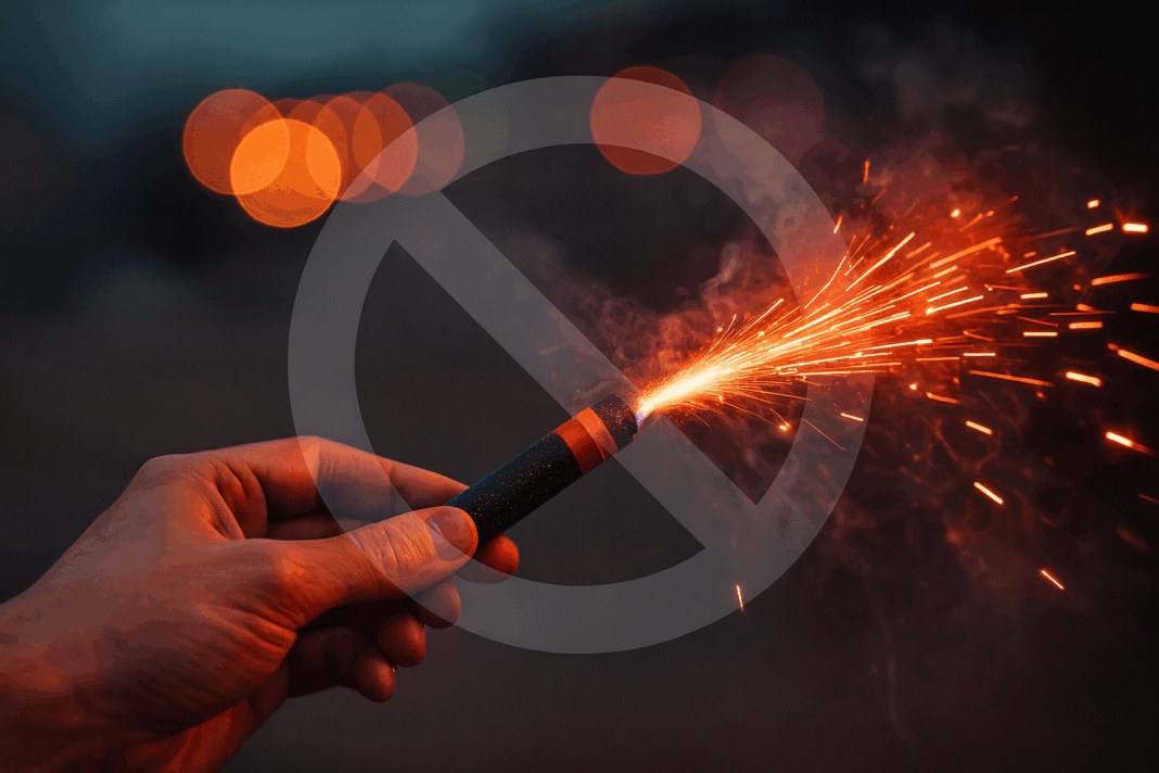 Zakaz odpalovani pyrotechniky